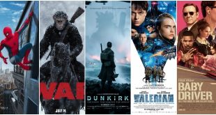16 филмови премиери през юли 2017