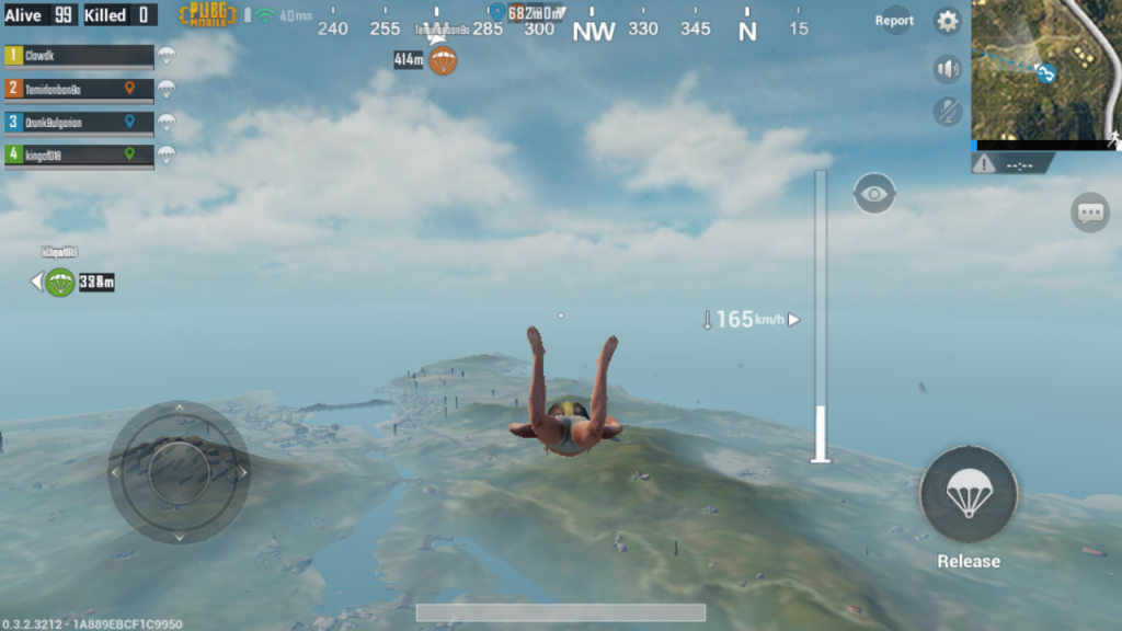 PUBG Mobile jumping