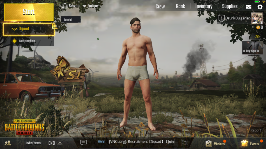 PUBG Mobile Character Creation