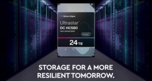 Сървърният твърд диск Western Digital Ultrastar DC HC580 с капацитет 24 TB вече се предлага в България