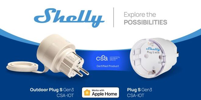 Две устройства на Shelly Group получиха сертификат „Works with Apple Home“ по Matter протокола