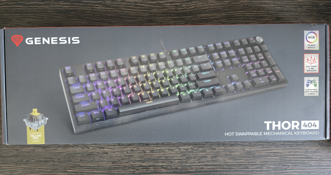Genesis Thor 404 TKL Black Gateron Yellow Pro